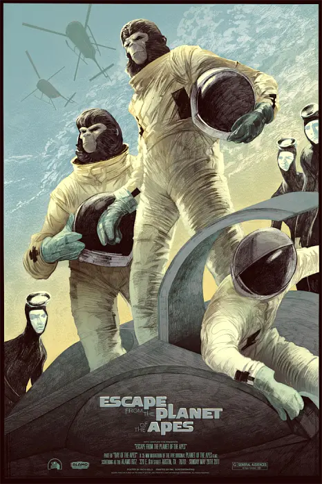 逃离猩球 Escape from the Planet of the Apes 1971 猿人袭地球3(港)/人猿星球3